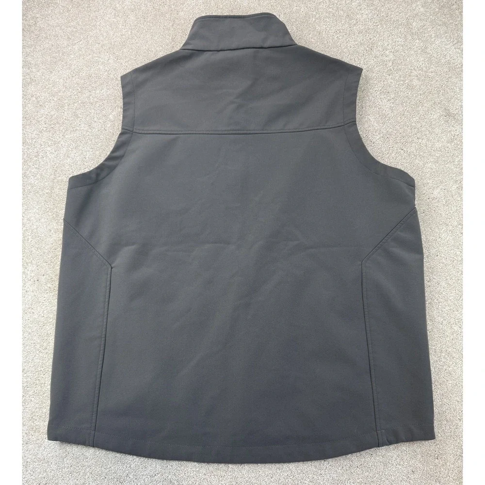 Black Diamond Vest Men's XXL Gray Softshell Fleece Lined Full Zip Outdoor Hiking